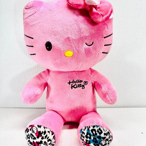 Build A Bear Sanrio Pink Leopard Hello Kitty 18” Limited Edition 2012 - Picture 1 of 8